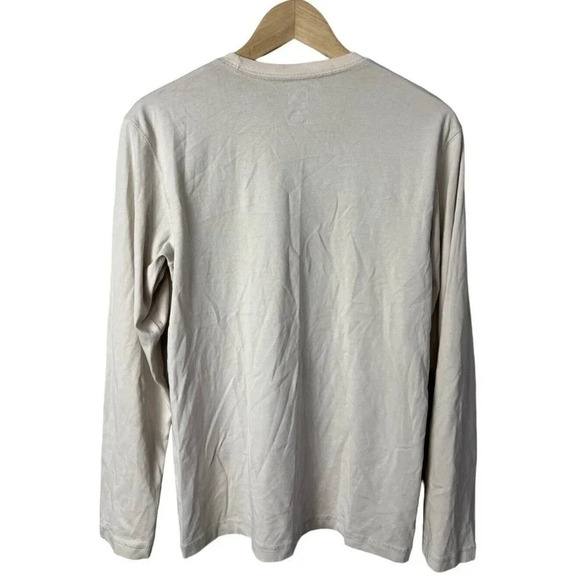 Nike Fit-Dry ACG Long Sleeve T-Shirt Cream Sze Small Cotton Blend Crewneck Men’s - Picture 2 of 7